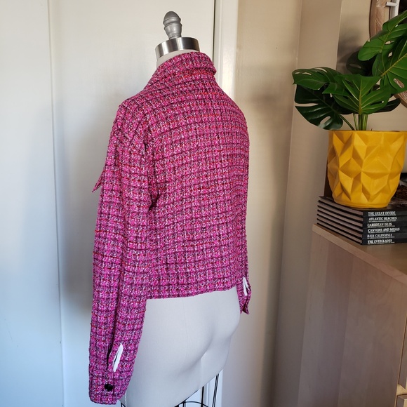 Rachel Zoe Tweed Jacket Size Medium! - Picture 4 of 16